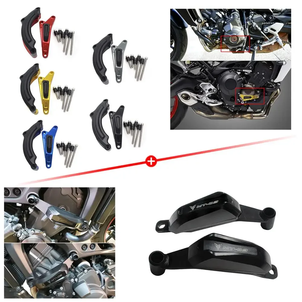 Semspeed Engine Guard Protector Engine Slider Case Protective Cover Fit For YAMAHA MT09 MT09 2014-2018 2019 2020