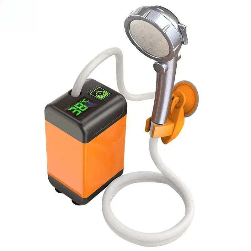 

6000mAh 7800mAh Rechargeable Shower Pump With LED Display Portable Outdoor Use For Pet Cleaning Gardening Beach Picnic