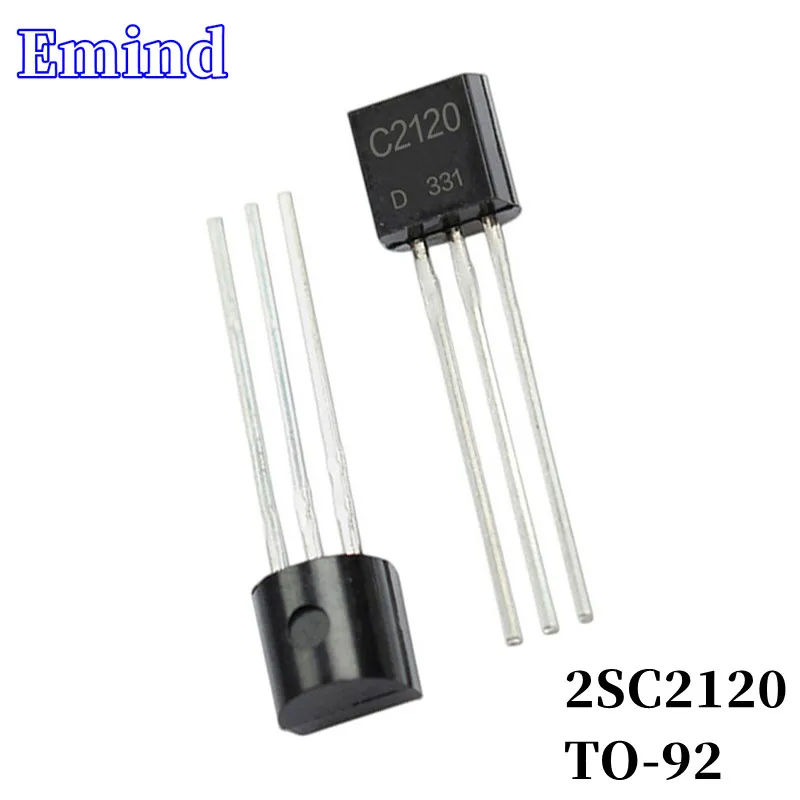 

100Pcs 2SC2120 C2120 DIP Transistor TO-92 Type NPN Bipolar Amplifier Transistor 30V/160mA