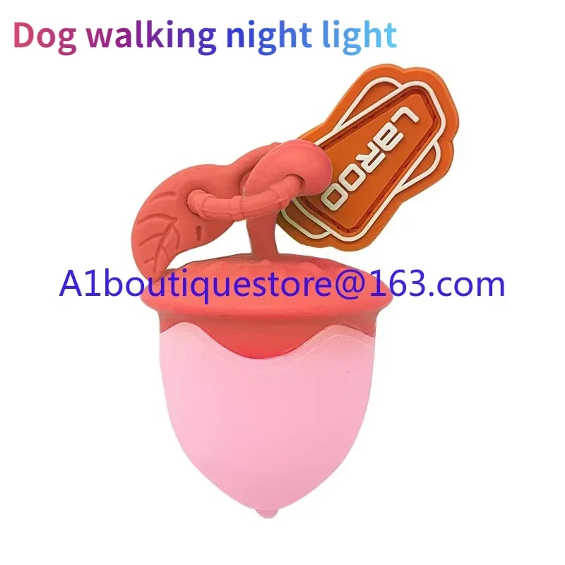 Lámpara de avellana para mascotas, colgante luminoso, collar, recargable, viaje nocturno, antipérdida, luz nocturna para perros