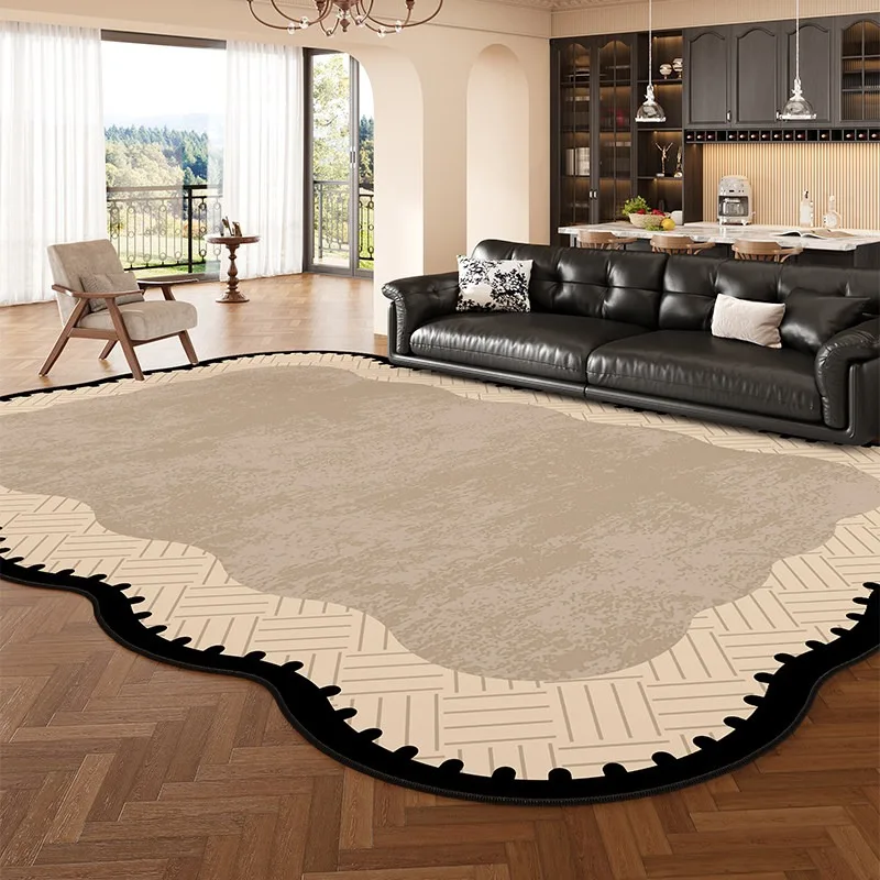 Living Room Carpet Stain-resistant Durable Floor Mat Bedroom Carpets Retro Geometric Pattern Rug Large Size Home Decoration Rugs