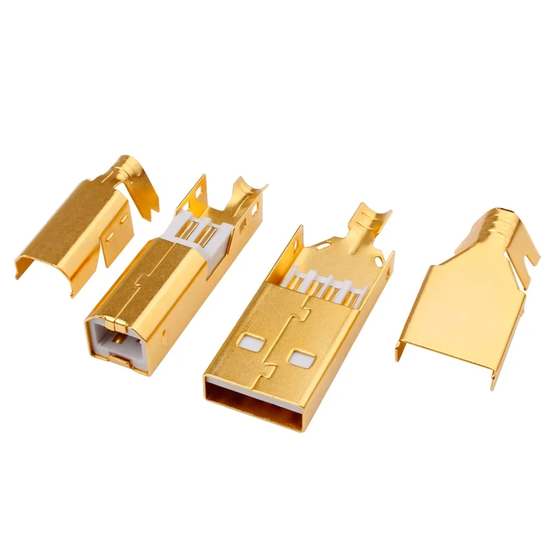 Yytcg usb-connector a + usb Type b, hoogwaardige usb-connector usb-kabel - afbeelding 1
