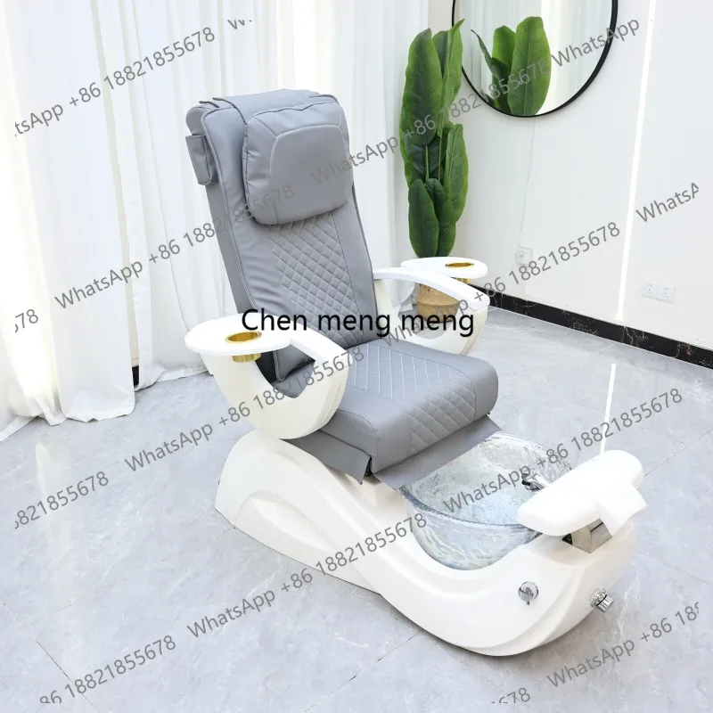 

Nail Salon Nail Sofa with Automatic Back Massage Function, SPA Shop Manicurist Salon Chair, Wholesale from Furniture Factory