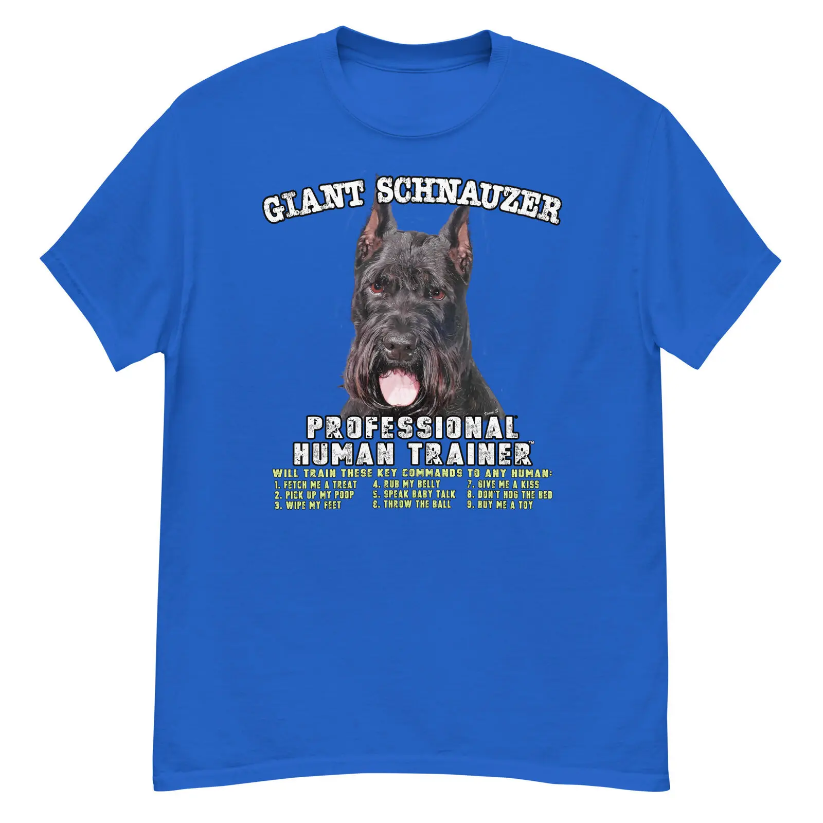 Giant Schnauzer Cropped Professional Human Trainer T Shirt