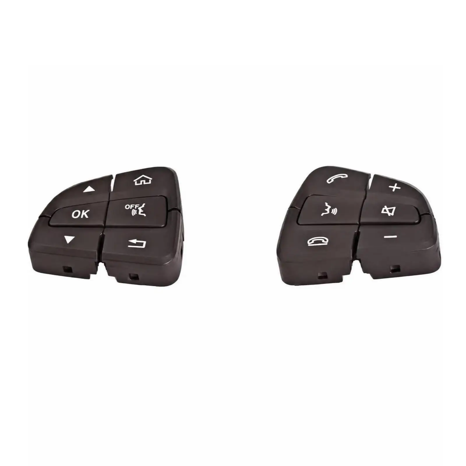 Trim Press-Fit Steering Wheel Control Button Covers Solid for Car Owners