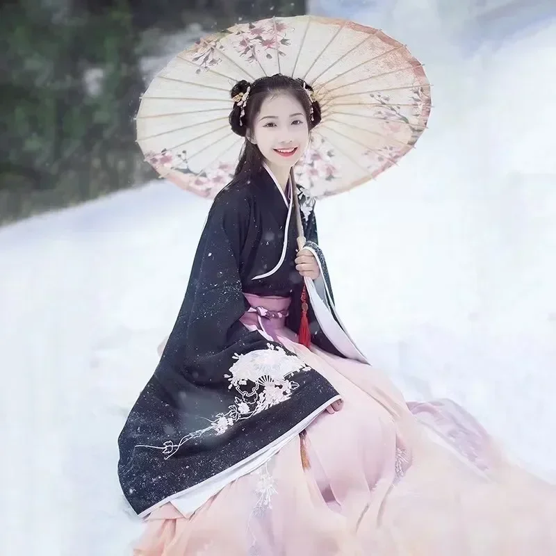 Ombrello di carta a olio per adulti Stile cinese Decorazione antipioggia Artigianato Hanfu Danza Foto Ombrellone Ombrello da donna Ragazze Cosplay