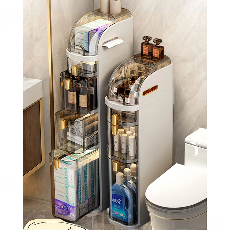 

Japanese Plastic Bathroom Cabinet for Balcony Multi-layer Storage Cabinets with Wheels Luxury Household Cabinet for Bedroom