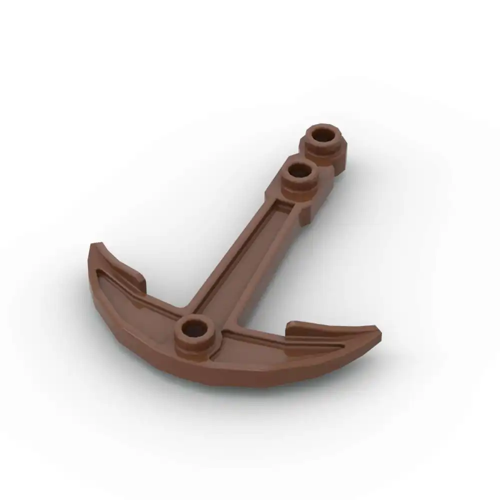 MOC 10PCS 95354 Boot Anker Zwei Top Löcher Bausteine 28979 Schiff Kompatibel Ziegel Partikel Idee Spielzeug Kinder Geburtstag geschenke