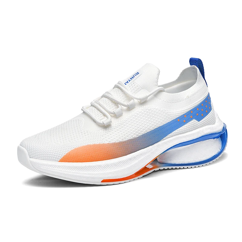 Tech shoe sole provides support for running shoes, allowing for breathability and lightness. Men's shoes with support for outdoo