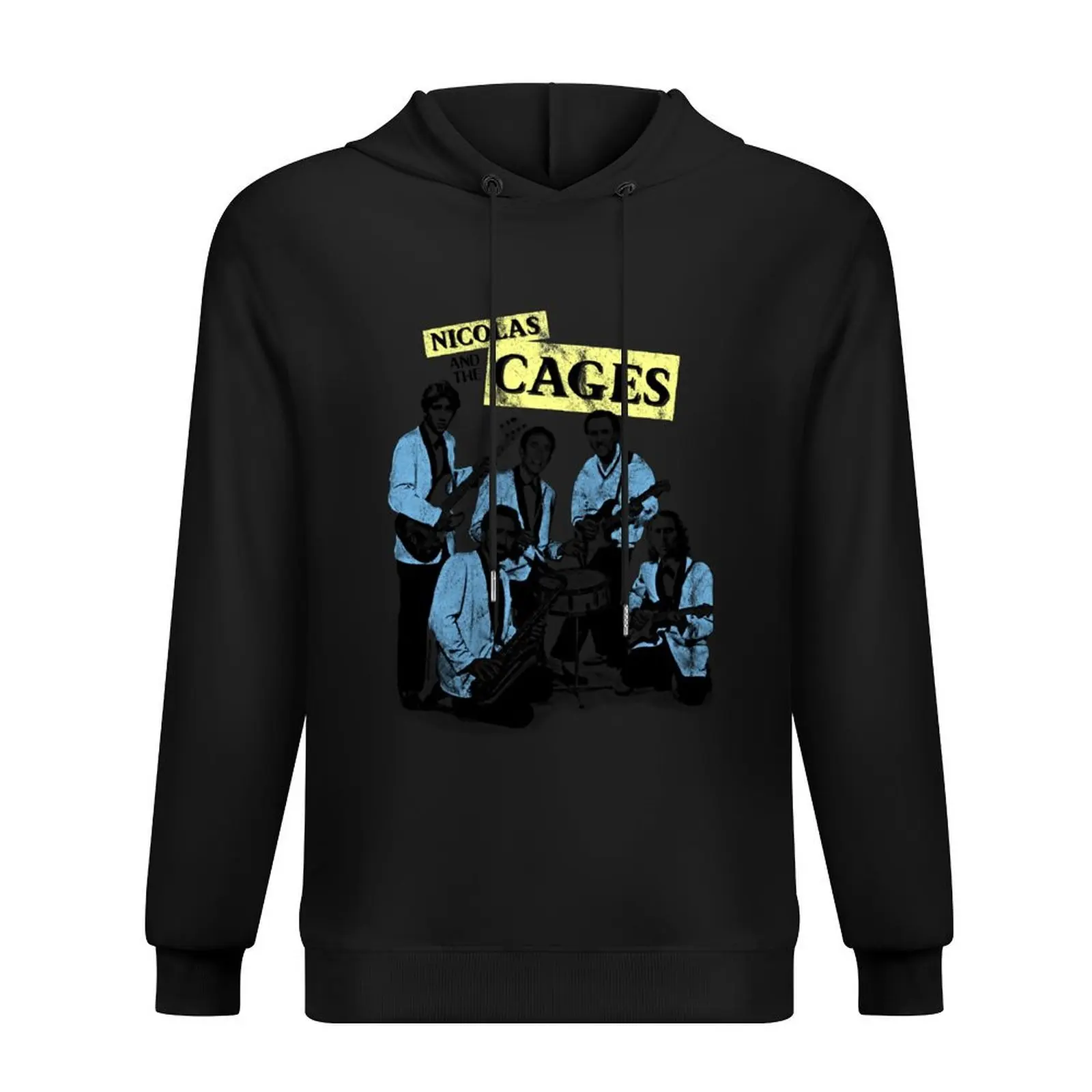 

Nicolas and the Cages (Nic Cage Band Shirt) Hoodie mens clothing men's clothes anime clothes men wear man hoodie