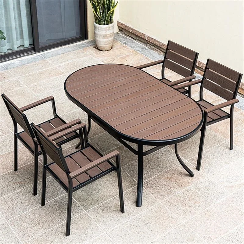 Outdoor Furniture Tables and Chairs Garden Balcony Villa Anticorrosive Wood Waterproof Terrace