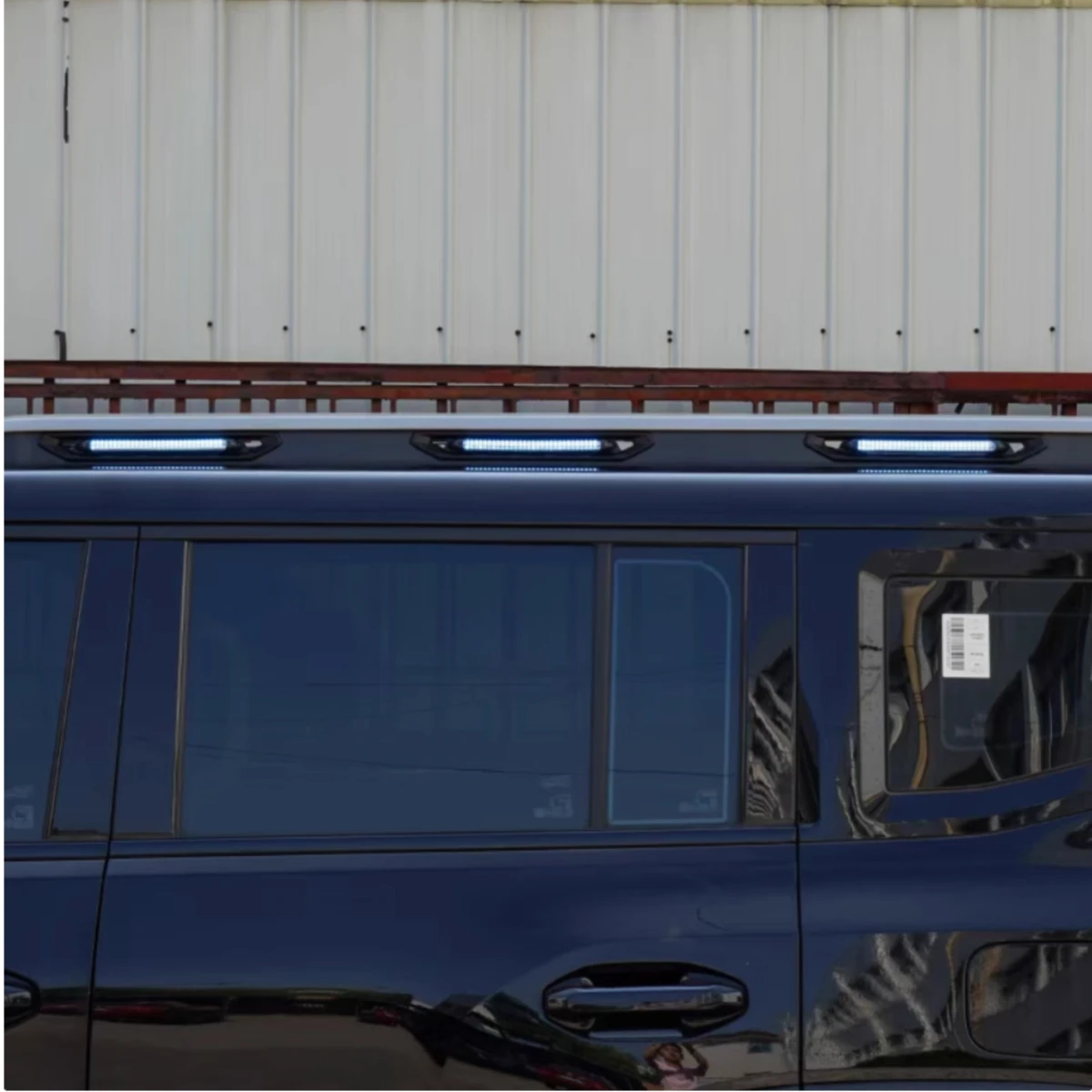 For Chery Jetour Traveler T2 2023 2024 2025 Roof Luggage Rack LED with Side Lights Car Luggage Rack Exterior Decoration