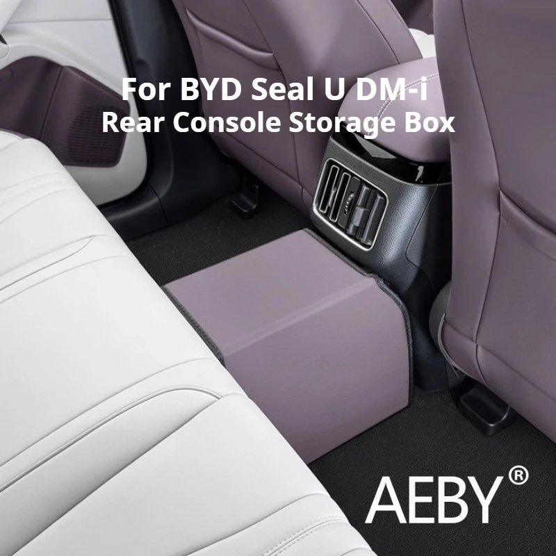 

AEBY For BYD Seal U DM-i 2020-2025 Rear Seat Gap Organizer, Back Row Floor Console Storage Box, Auto Interior Accessories