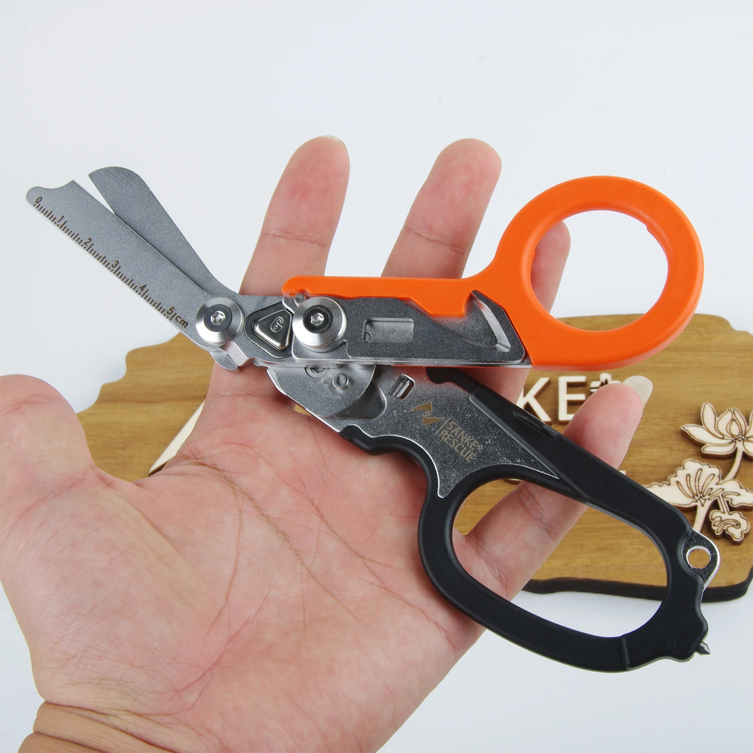 Multifunction Mini Portable Emergency Raptors Shears Tactical Folding Stainless Scissors Tactical Plier Outdoor Survival Tool