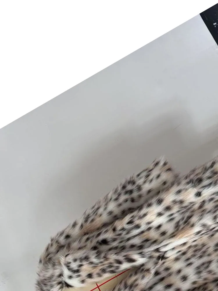 

HH Woman Fashion Long Sleeves Lace-up Belt Decoration Winter Long Coat Female Commuting Pockets Furry Cuffs Solid Loose Coat