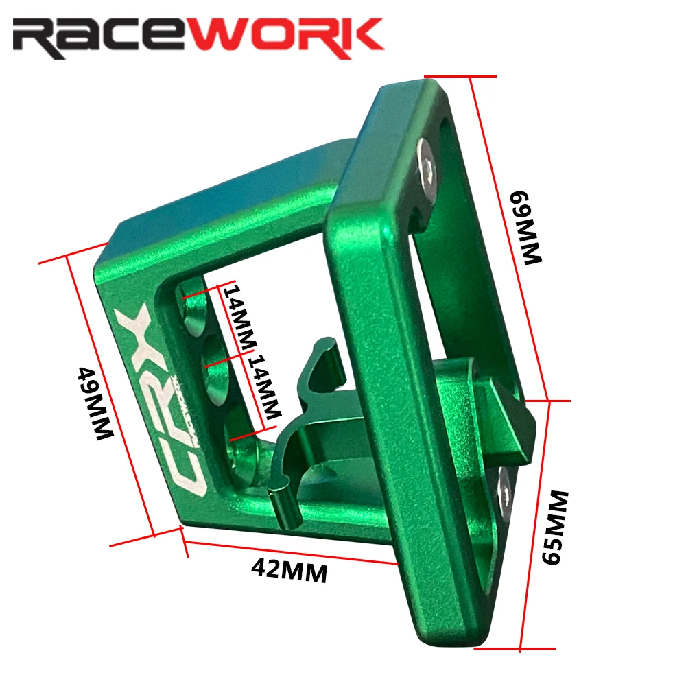 RACEWORK Bike Front Bag Mount Base Aluminum Alloy Front Carrier Mount Block For Brompton Bag Front Carrier Block