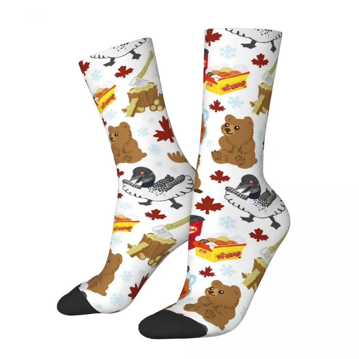 Canada Socks Harajuku High Quality Stockings All Season Long Socks Accessories for Man's Woman's Gifts