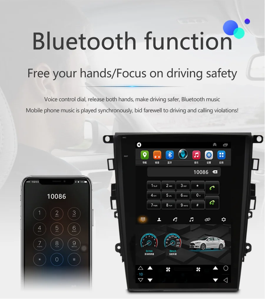 Multimedia Video For Ford Fusion Mondeo 2014 - 2019 Android 14  Car Radio Multimedia Stereo Video Player GPS Head Unit Carplay