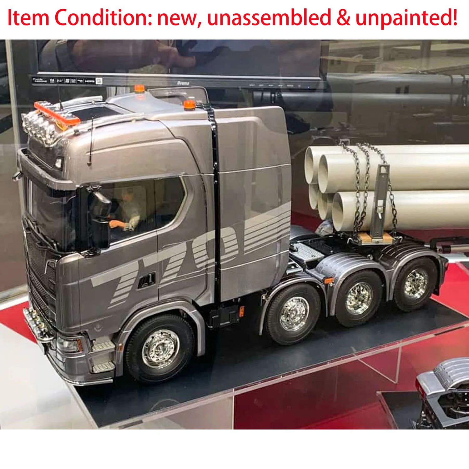 

8X4 TMY 770S RC 1/14 Tractor Truck 56371 Radio Control Car Model KIT 3-speed Gearbox Motor Unassembled DIY Toy TOUCAN HOBBY