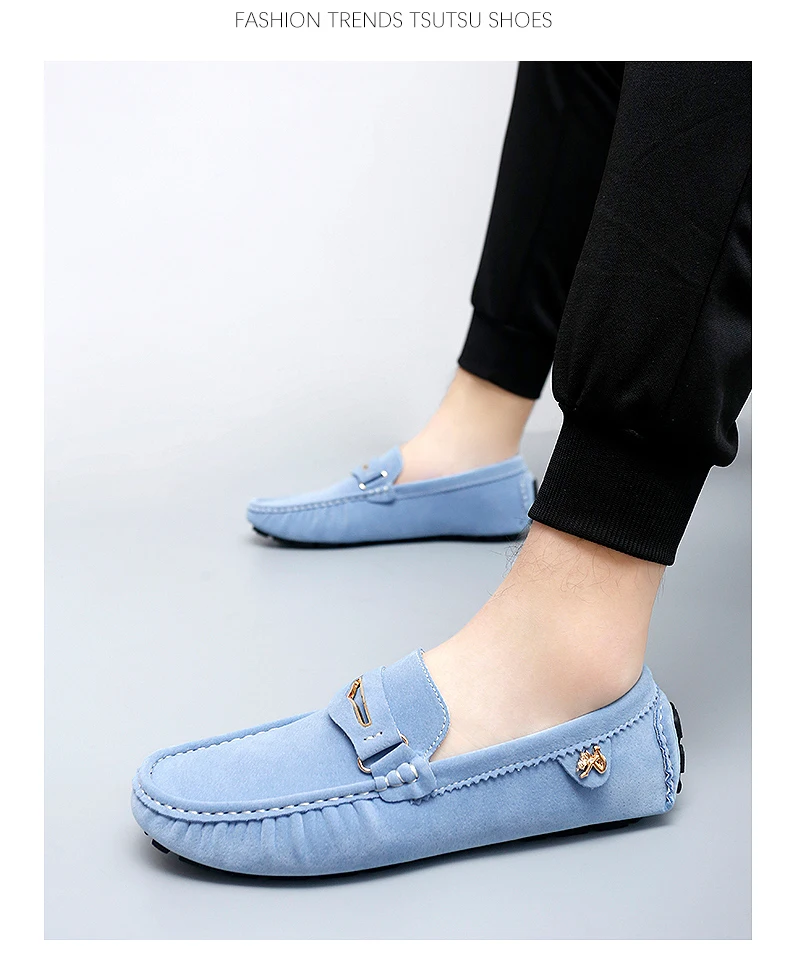48 Extra-Large Size Matte Couple's Style Halloween Gift 2025 Autumn New Loafers British Style Slip-On Men's Driving Shoes Lightweight Non-Slip Casual Leather Shoes