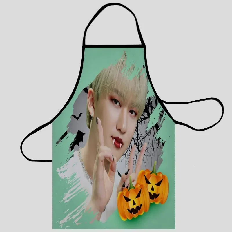 New Seo Changbin Apron Kitchen Aprons For Women Oxford Fabric Cleaning Pinafore Home Cooking Apron