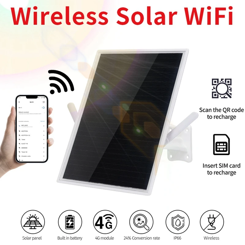 Enrutador Solar para exteriores, Panel Solar de 15W, baja potencia, 4G, Wifi inalámbrico, escaneo, tarjeta SIM, Wifi Solar inalámbrico, punto de acceso móvil