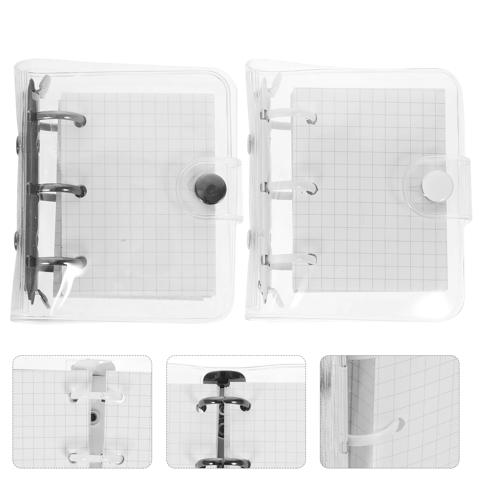 Raccoglitori Mini quaderno a spirale Scrapbook Versione coreana Cuscinetti da viaggio in lega di alluminio