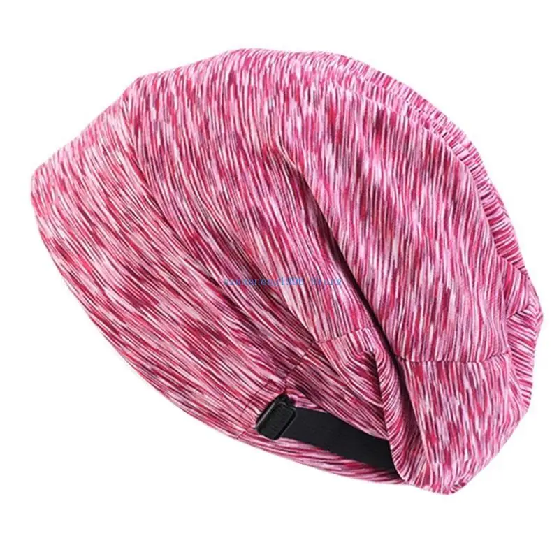 

85LF Satin Lined Sleep Cap Women Hair Bonnet Beanie Night Hat Hair Loss for Head Cove