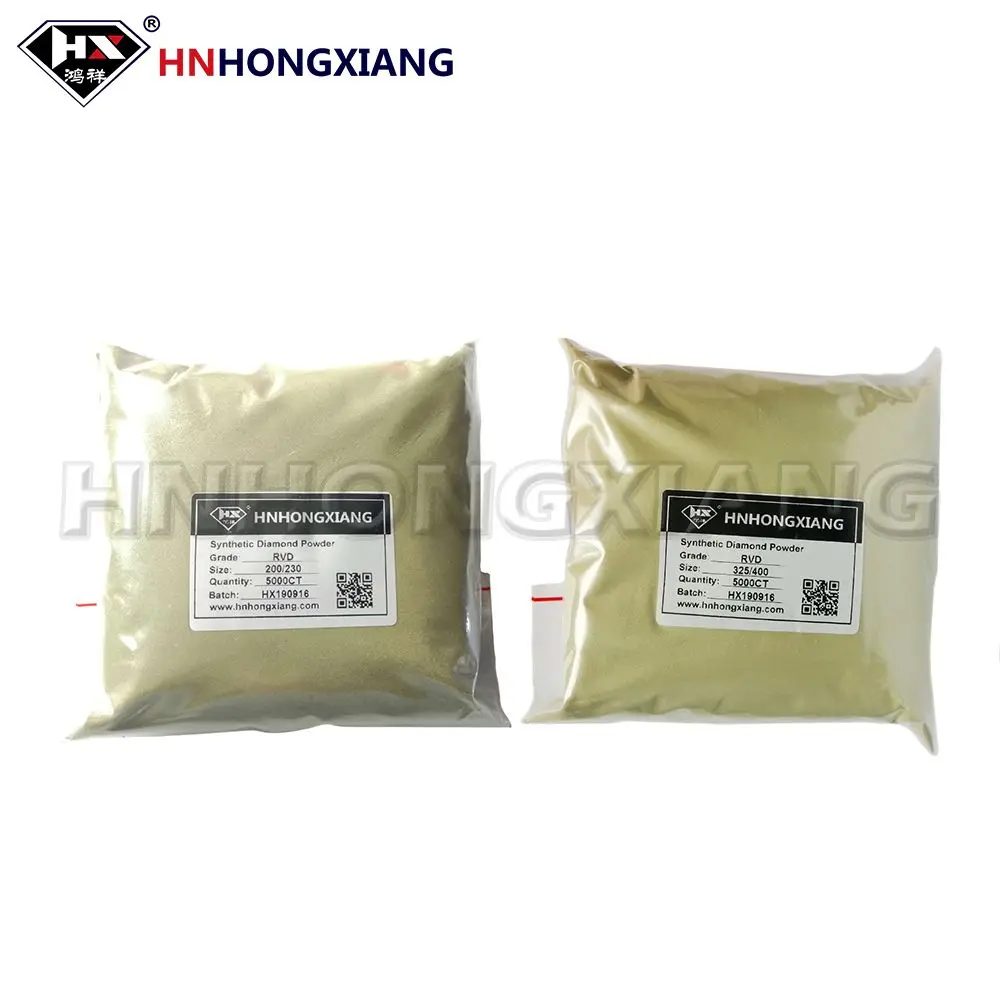 Poudre de diamant artificielle RVD, Certification de marque, Assurance qualité HX