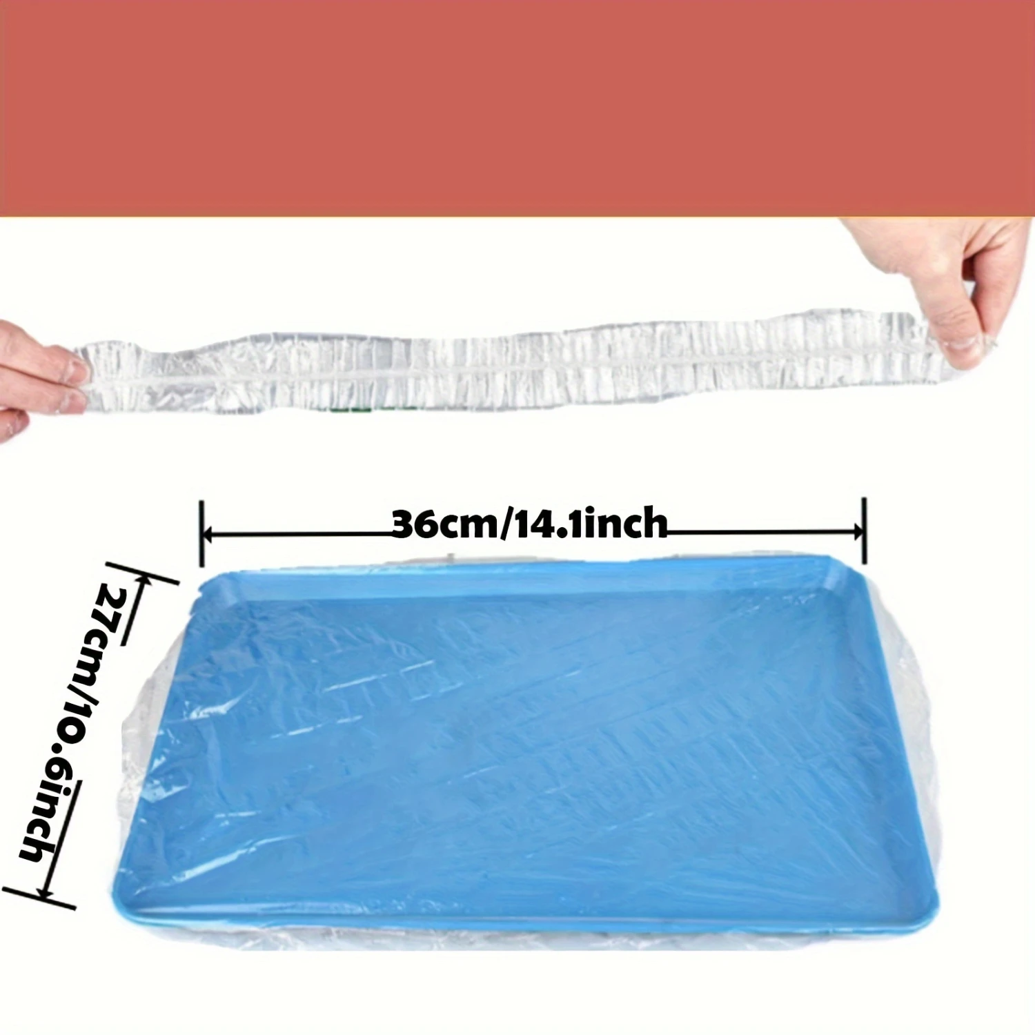 

Disposable Elastic Food Covers - Transparent Plastic Bowl & Plate Protectors, 14.1" Diameter, Perfect For Picnics, Bbqs & Indoor