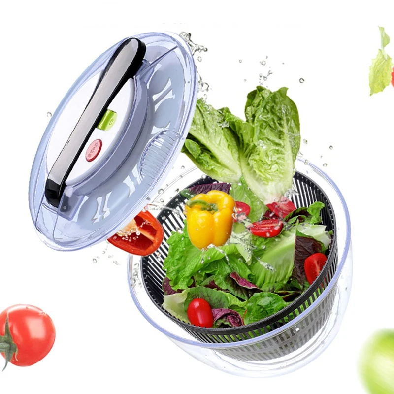 Manual Fruit Vegetables Dehydrator Dryer Cleaner Basket Kitchen Dehydrator Baskets Washer Fruits Salad Lettuce Spinner Strainer