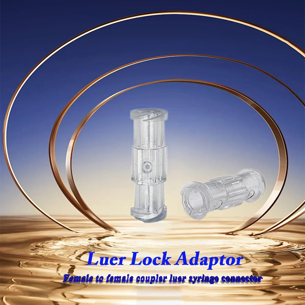 Syringe Connector Leak Proof Medical Female to Female Adapter Coupler Disposable Sterile Luer Lock