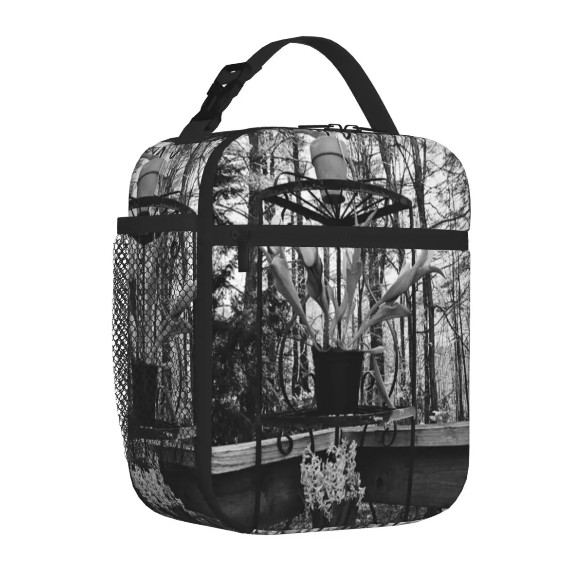 Hot Sale One Day We Will Wilt Neutral Tone Food Cooler Bag School Field Trip Picnic Lunch Bag