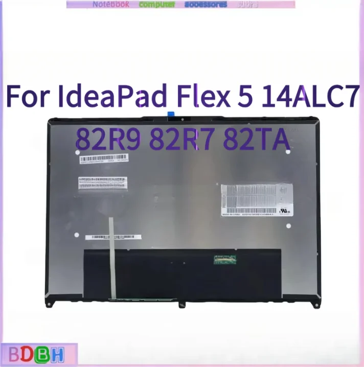 For IdeaPad Flex 5 14ALC7 Type 82R9 82R7 82TA LCD Touch Screen 14IAU7 Display Replacement Assembly 5D10S39789/90/91 5-14