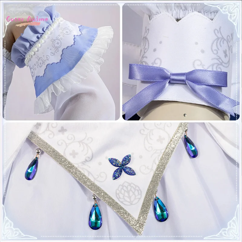 애니메이션 Bang Dream! Roselia Crown 시리즈 Yukina Minato 코스프레 의상 유니폼 할로윈 파티 여성용 남성용 카니발 소품