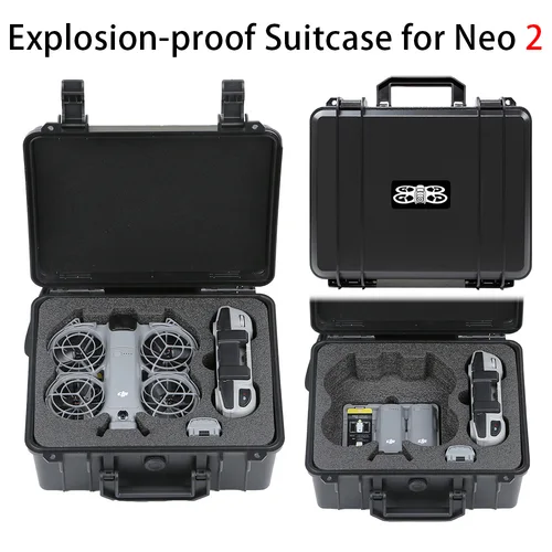 Imagen 1 del producto Caja de almacenamiento impermeable para maleta DJI NEO 2, estuche rígido, bolso para Dron a prueba de explosiones, accesorios para Dron DJI Neo 2