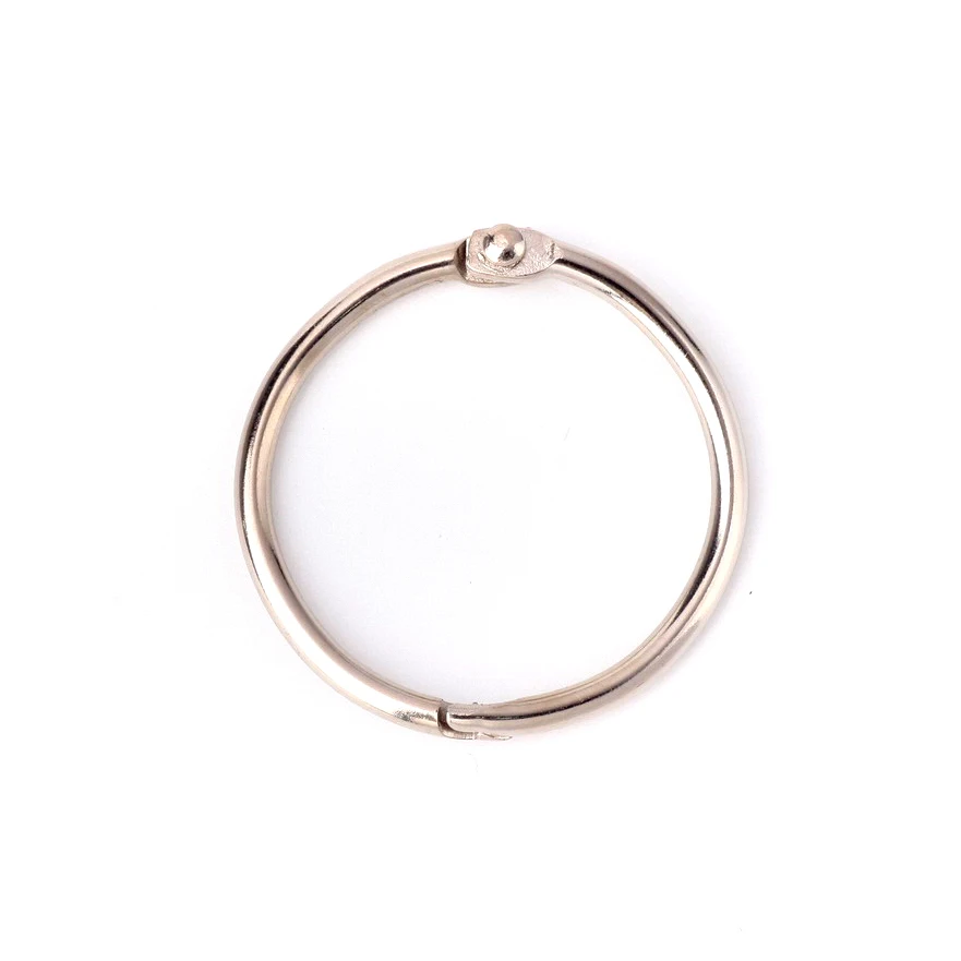 10/50pcs Loose-leaf Book DIY Ring Binder Albums Opening O Ring Locking Keychain Office Binding Supplies Craft Parts Supplies