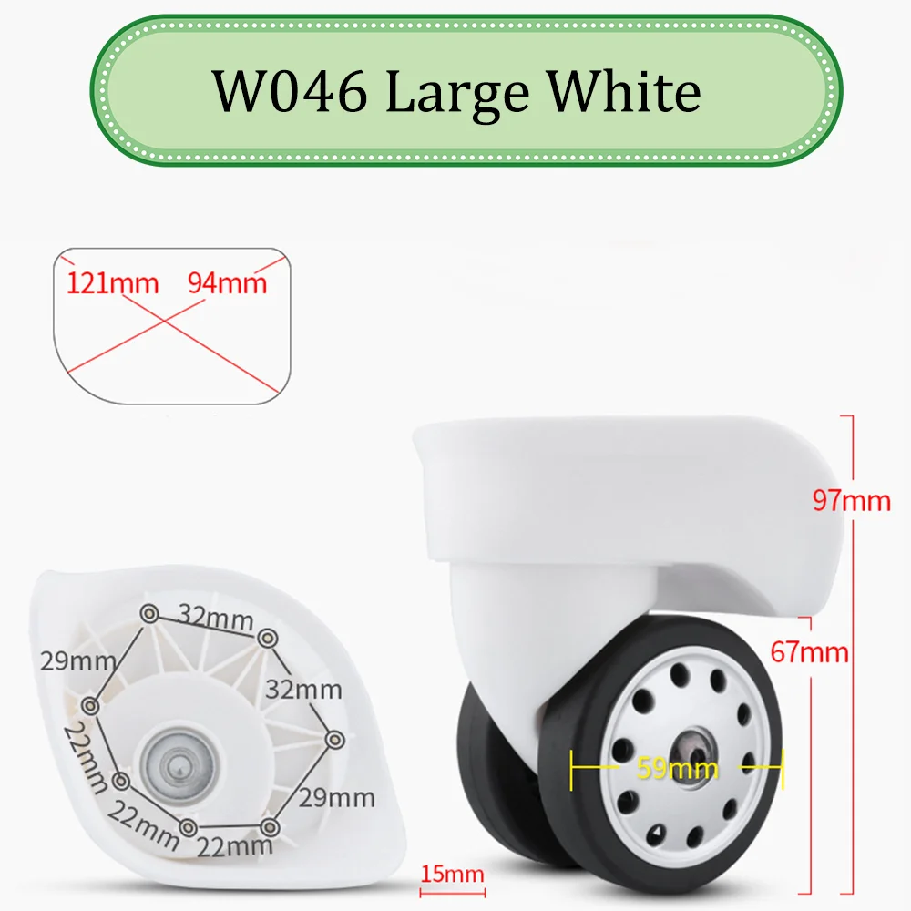 Para o embaixador francês delsy w046 universal roda trole caso roda bagagem polia rodízios deslizantes slient resistente ao desgaste