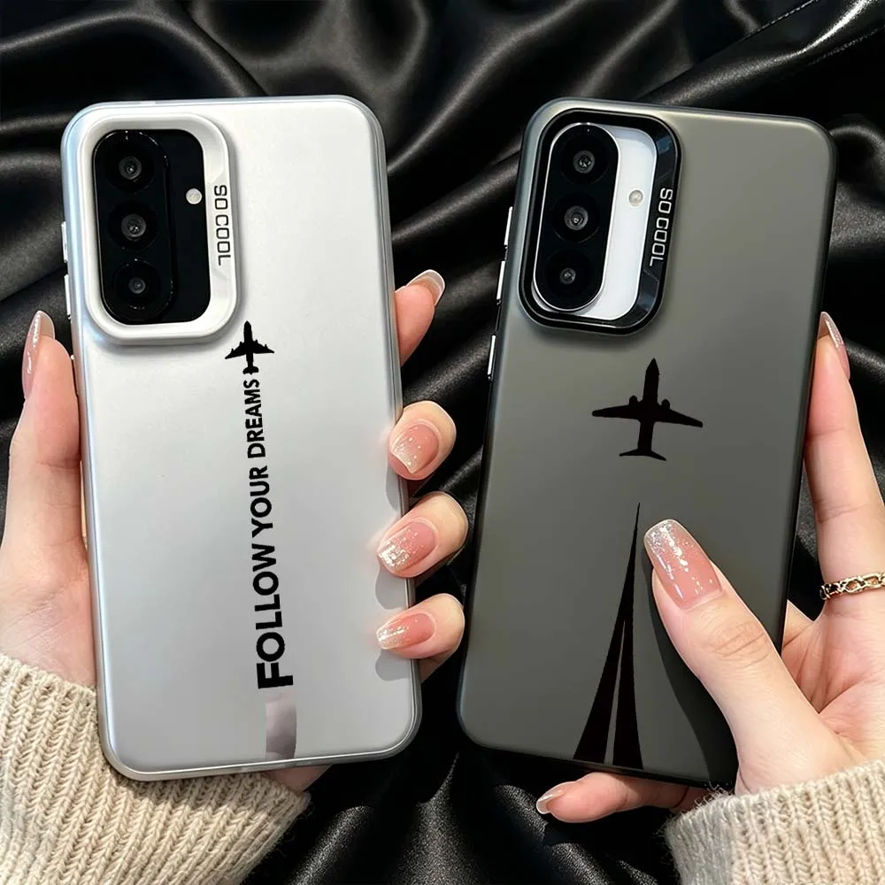 Follow Your Dreams Plane For Samsung Galaxy Note 20 A73 A72 A71 A56 A55 A54 A53 A52 A51 A50 A36 A35 A33 A32 A34 A31 Phone Case