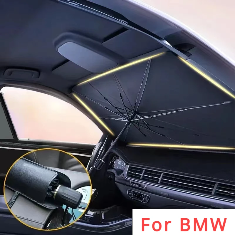 

Car Sunshade Umbrella Windshield Folding Front Parasol Umbrella For BMW 1 3 5 7 Series X1 X3 X4 X5 X6 F10 F20 F30 Sun Protection