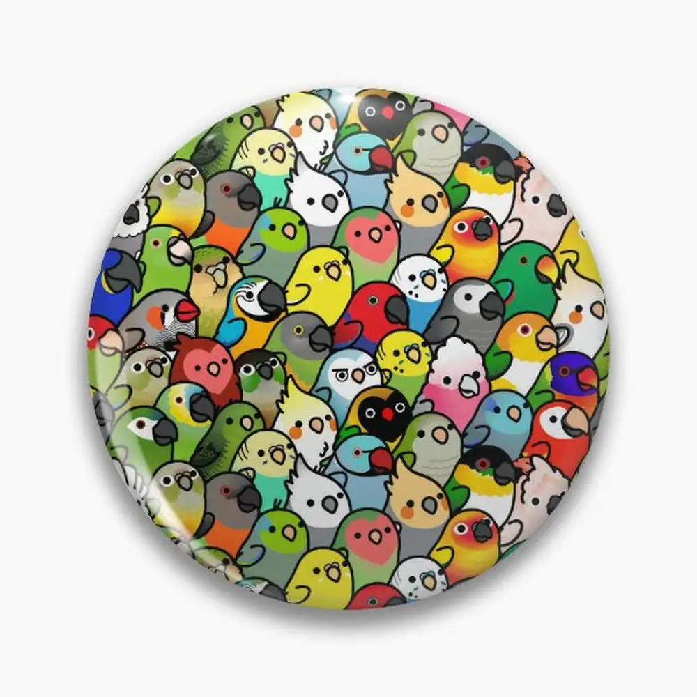 Everybirdy Pattern 2023 Pin Buttons Brooches  Jewelry Accessory Customize Brooch Fashion Lapel Badges