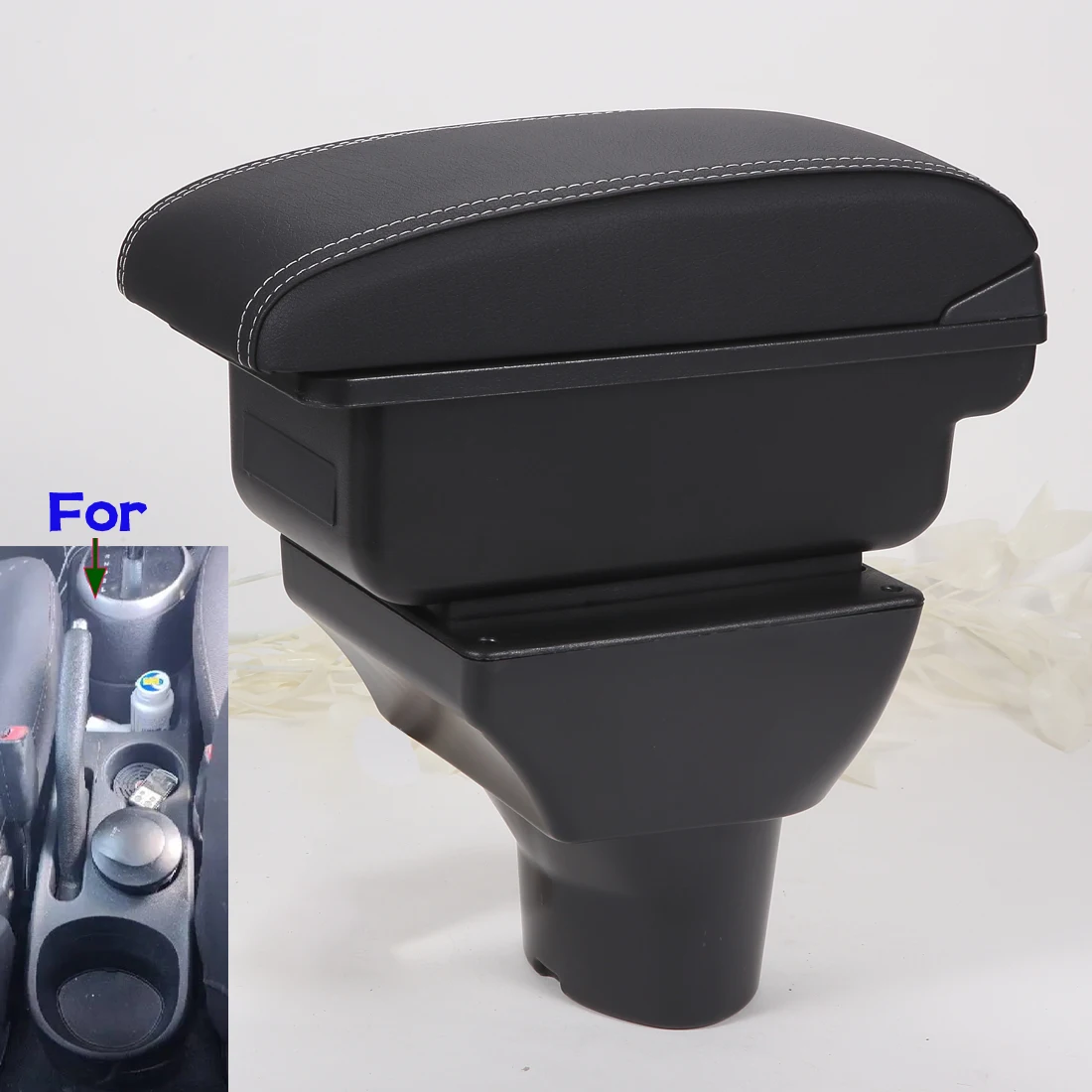 

For Hyundai I20 Armrest Box Car Storage Box Car Accessories Interior Parts details Retrofit parts Center Simple installation