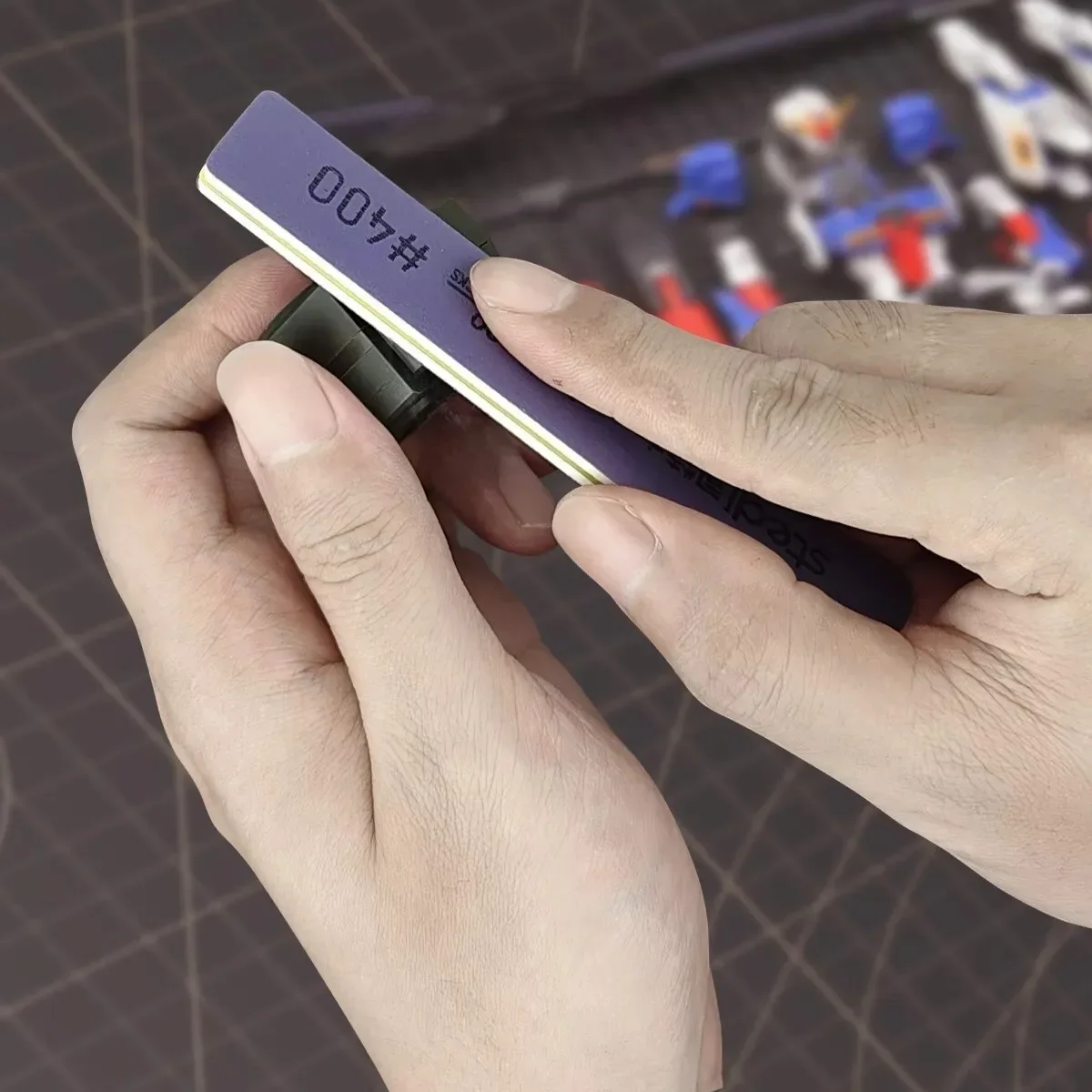 Stedi MS-E400 ~ 1500 عصي صنفرة شبه صلبة نموذج بلاستيكي قضيب تلميع لتجميع أدوات بناء النموذج هواية ذاتية الصنع