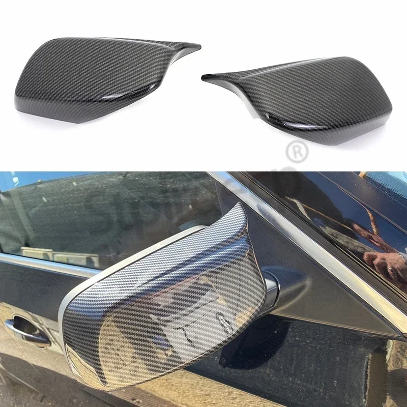 

Rearview Mirror Cover Cap Carbon Fiber / Black for BMW 5 Series E60 E61 E63 E64 2004-2008 520i 525i 528i 528xi 530i