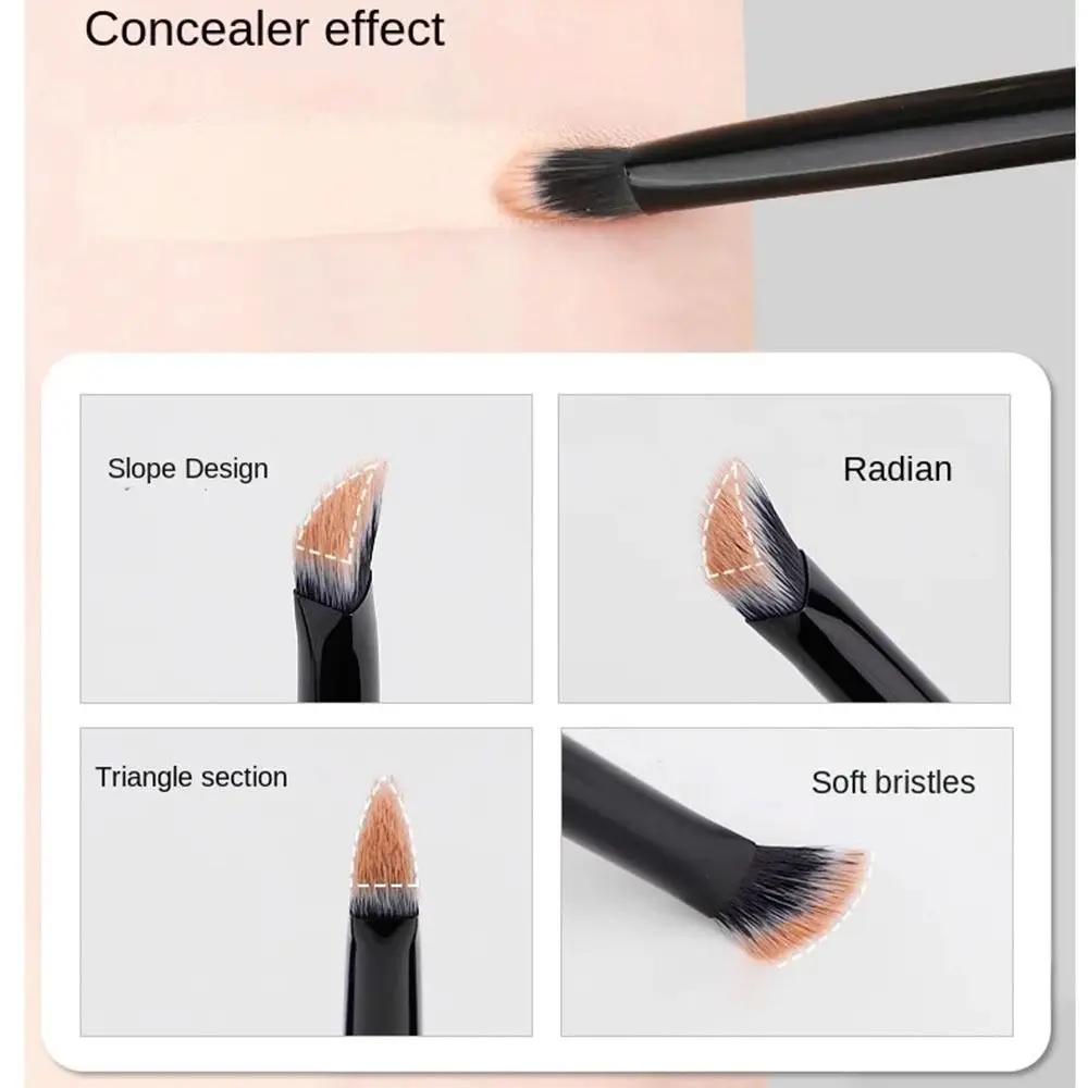 Portable Concealer Makeup Brushes Soft Fluffy Nose Contour Brushes Natural High Quality Detail Makeup Tools Face