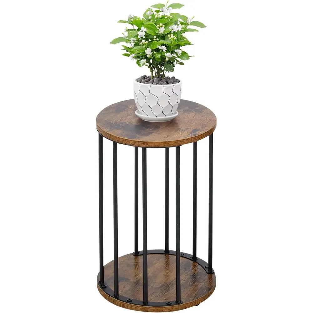 

Heavy-Duty Metal Indoor Plant Stand, Tall Decorative Holder for Pots, 18 Brown, Suitable for Living Room, Bedroom