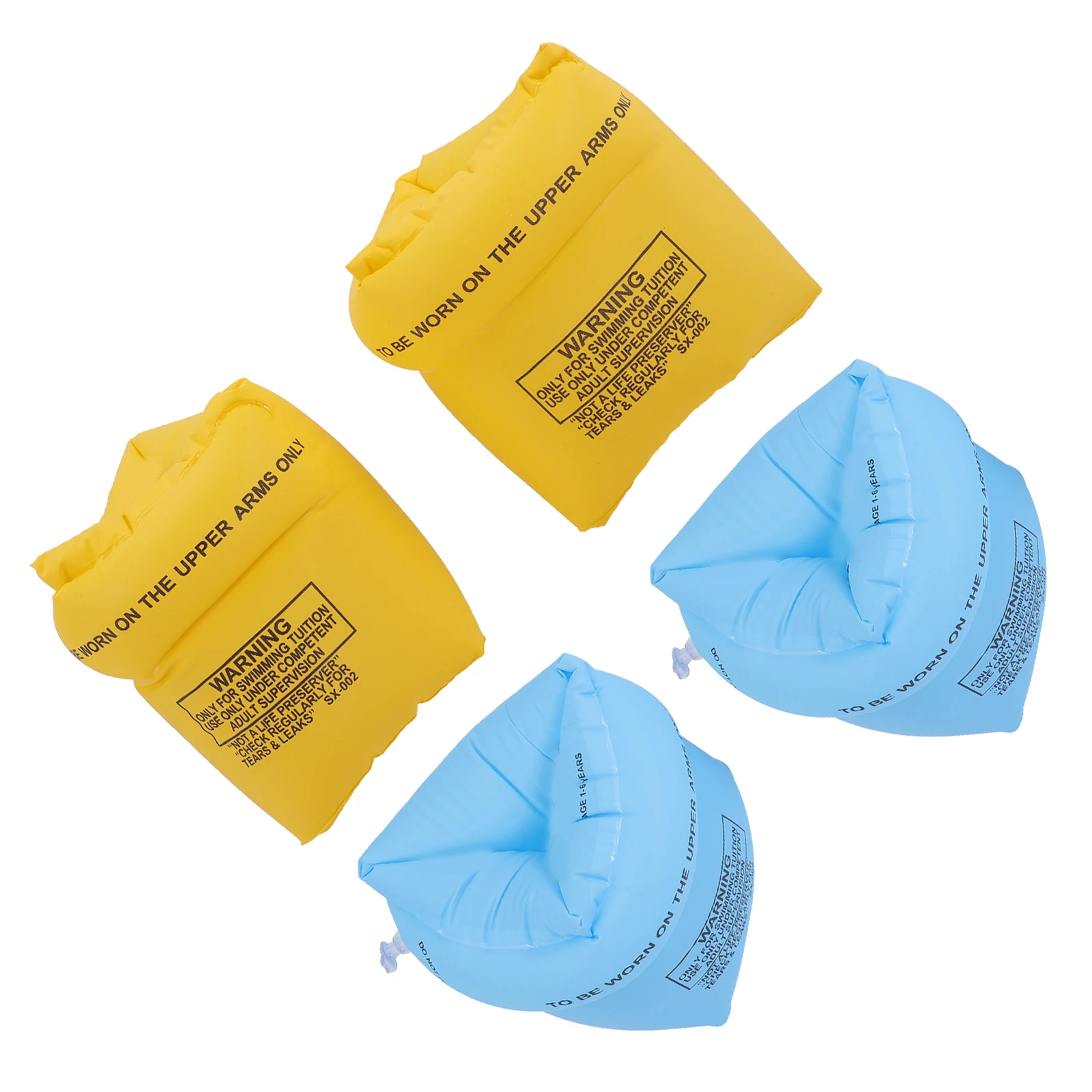 

4Pcs Adult Arm Float Circle Inflatable Swimming Rings Smooth Inner Ring Safe and Comfortable Beginner Supplies