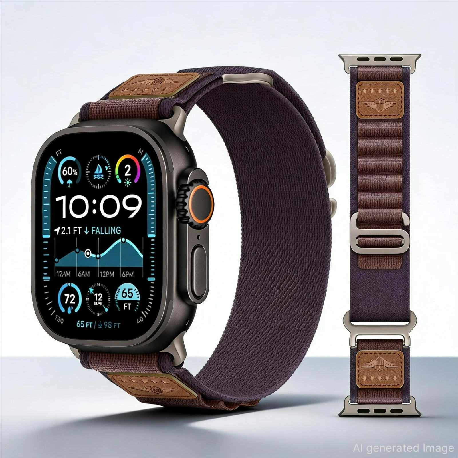 Alpine Loop Armband für Apple Watch 44mm 45mm 49mm 40mm 41mm 42mm Correa Armband iWatch Ultra 3 2 Series 7 SE 8 9 10 11 46mm