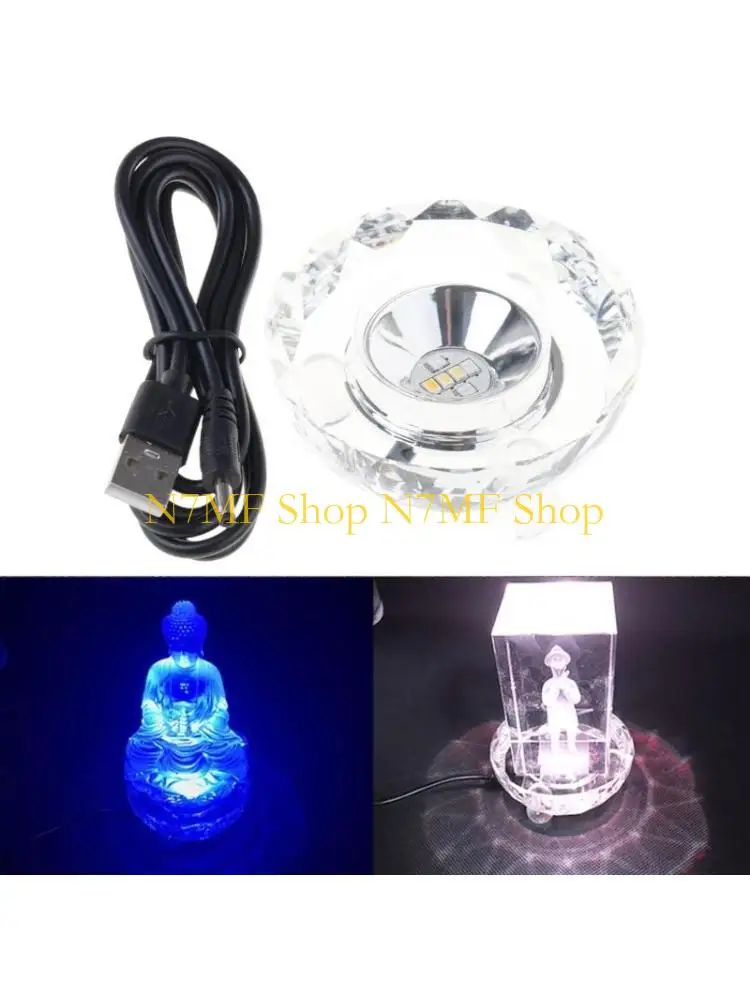 

N7MF Crystals Display Stand Featuring Dynamic Color Energy Efficient LED Illuminated