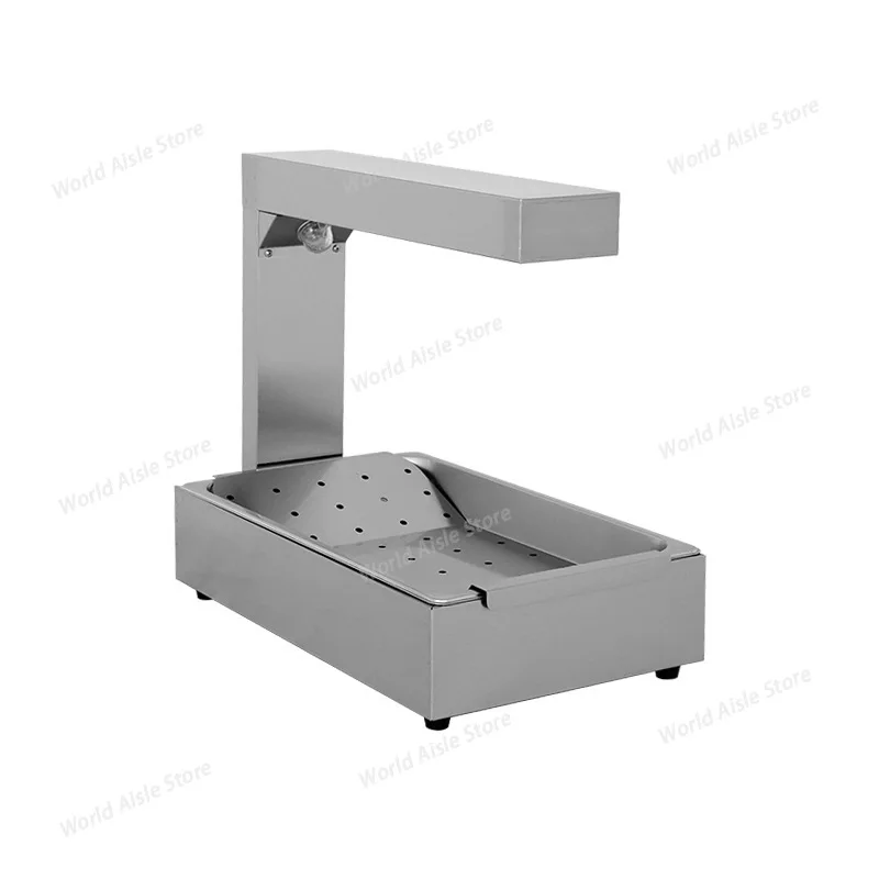 French Fries Warmer Churros Insulation Machine Stainless Steel Commercial Food Warmer Table Keep Warm Waffle/Cake/Donuts